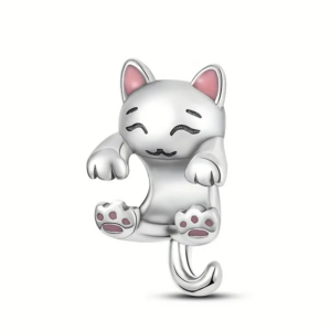 Silver Cat Pendant Charm Silver Animal Charms
