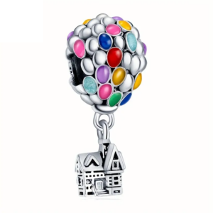 Silver Balloon Charms UK for bracelets and Chains Silver Hot Air Balloon Charm UK