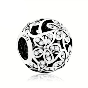 Meadow Blooms Silver Charm Silver Flower Charm