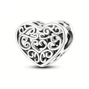 HEART 0005 925 Silver Heart Ornate