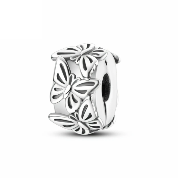 Butterfly Silver Charm